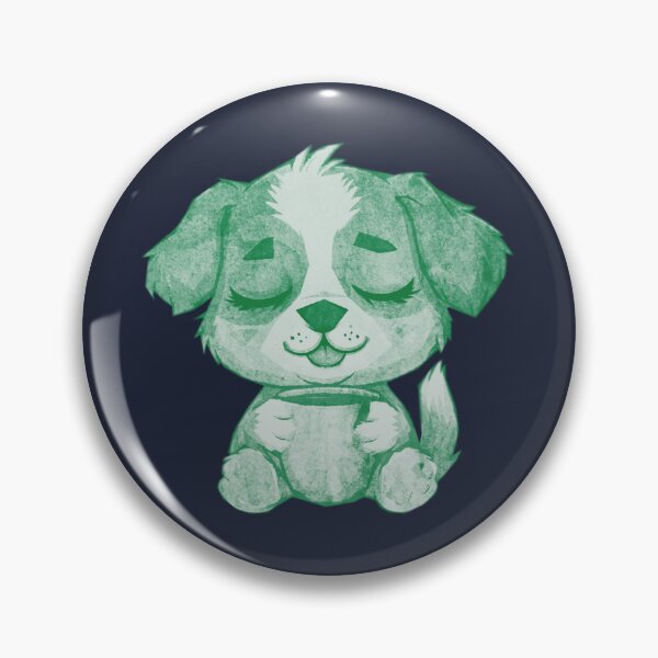Item preview, Cute Sleepy Puppy Holding Mug designed and sold by kinpirks.