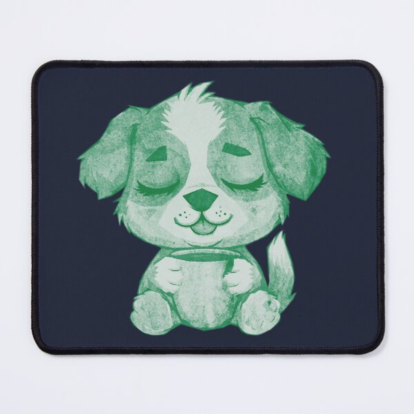 Item preview, Cute Sleepy Puppy Holding Mug designed and sold by kinpirks.