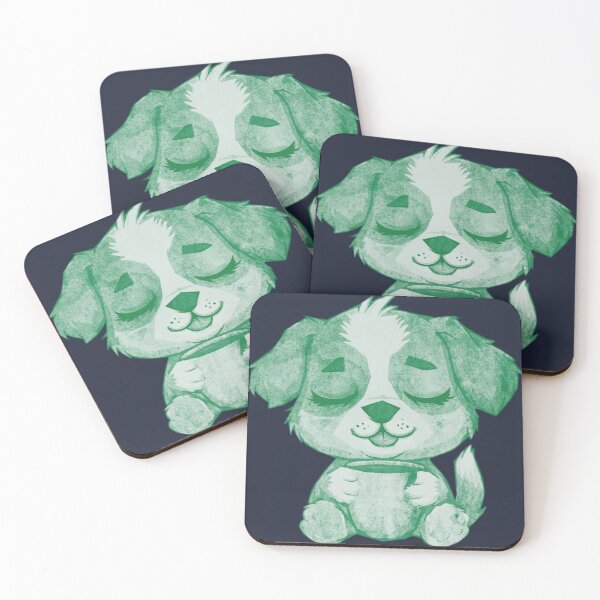 Item preview, Cute Sleepy Puppy Holding Mug designed and sold by kinpirks.