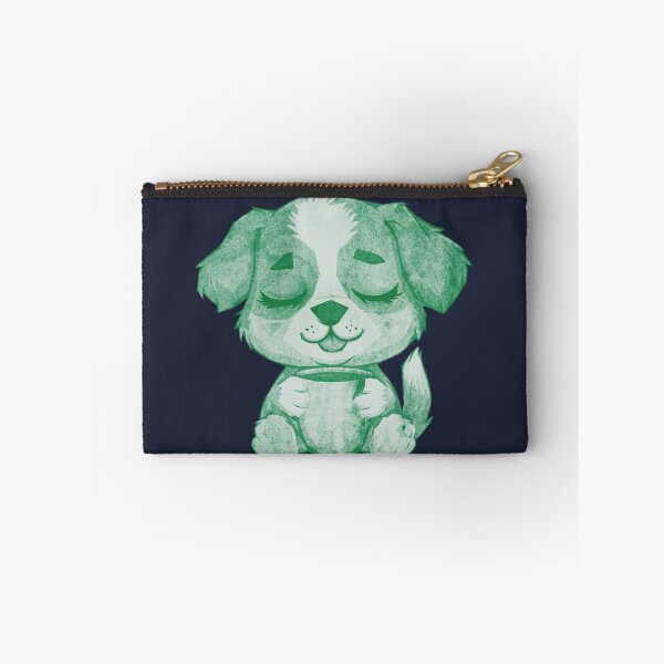 Item preview, Cute Sleepy Puppy Holding Mug designed and sold by kinpirks.