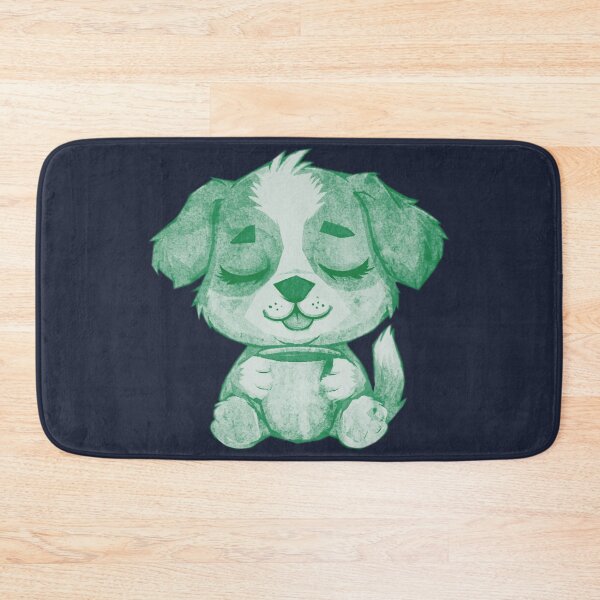 Item preview, Cute Sleepy Puppy Holding Mug designed and sold by kinpirks.