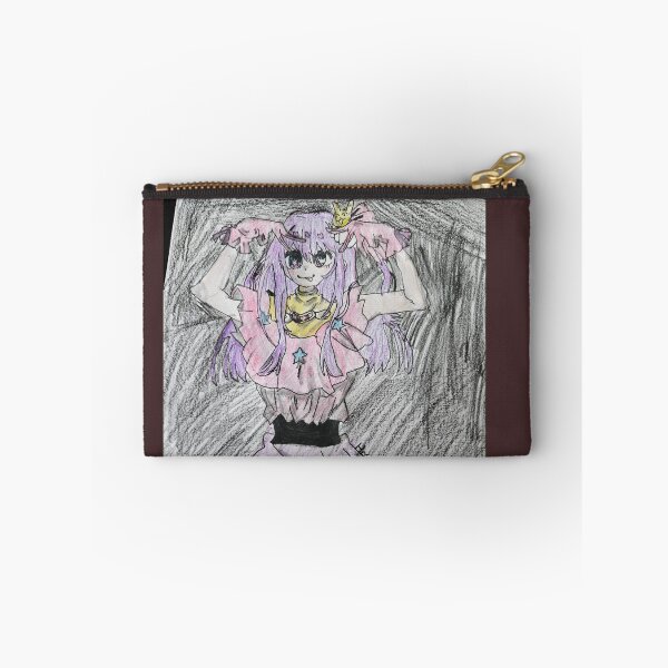 Item preview, Cute Purple Kawaii Anime Girl Drawing designed and sold by Artkonst.