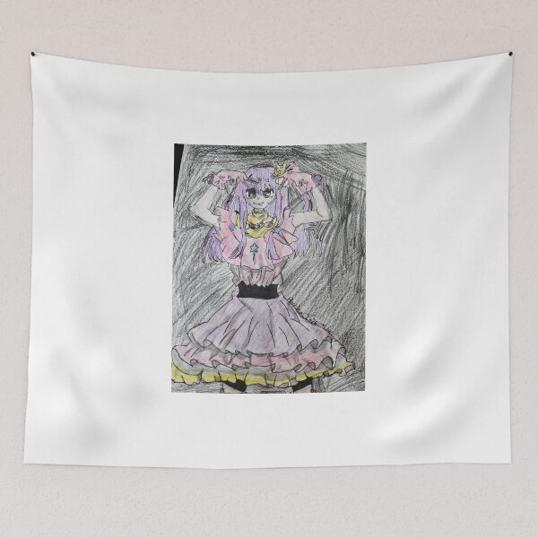 Item preview, Cute Purple Kawaii Anime Girl Drawing designed and sold by Artkonst.