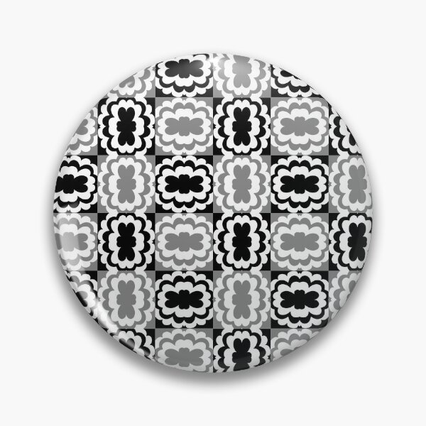Item preview, Mono Retro Flower Checker designed and sold by CO10store.
