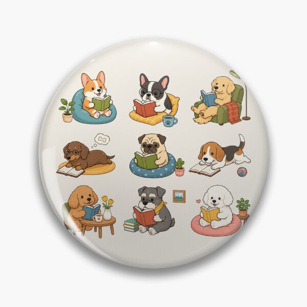 Item preview, Funny Dog Reading, Cute Dogs with Books, Dog Lover Gift, Funny Animal Graphic, Book Lover Dog, Gift for Her designed and sold by Sprinkle12345.