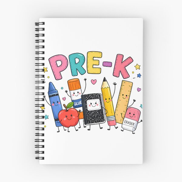 Item preview, Pre-K Squad Cute Crayon Pencil Eraser Glue Ruler Cartoon Back To School designed and sold by VGAfanatic.