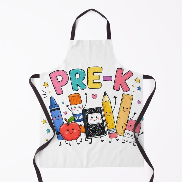 Item preview, Pre-K Squad Cute Crayon Pencil Eraser Glue Ruler Cartoon Back To School designed and sold by VGAfanatic.