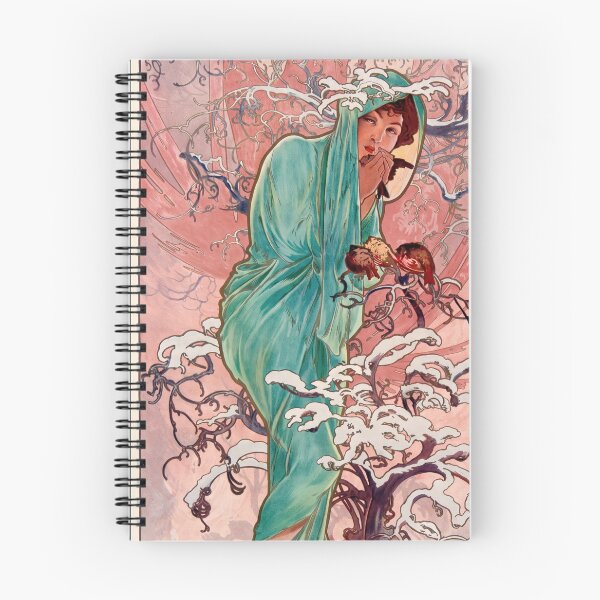 Item preview, Winter Woman in Green Cloak Snowy Branches designed and sold by artofuniverse.