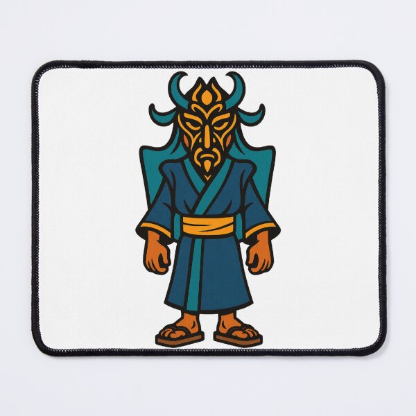 Item preview, Azure Oni – Horned Shadow Warrior designed and sold by trpa04.