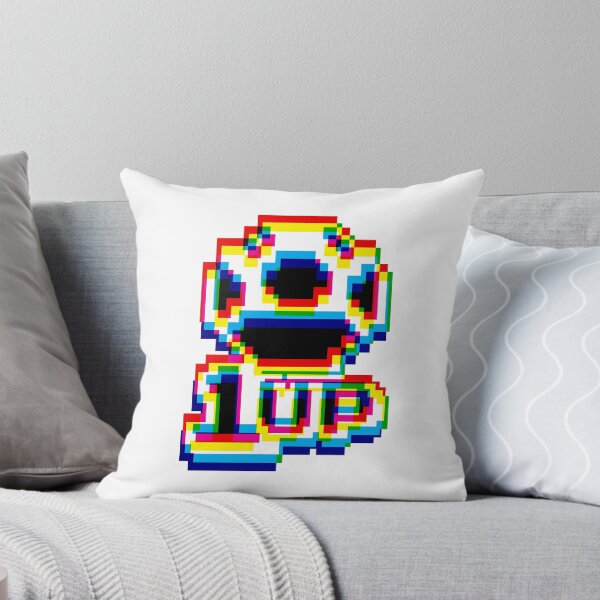 Item preview, 1up Mushroom Negative Glitch - White designed and sold by animinimal.