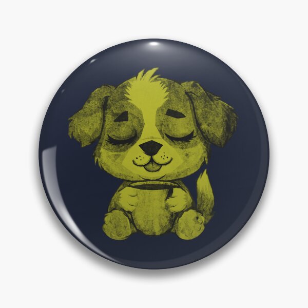 Item preview, Cute Sleepy Puppy Holding Mug designed and sold by kinpirks.