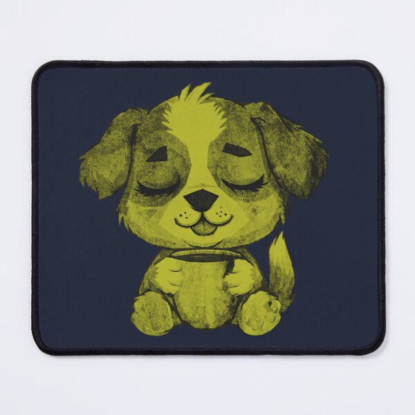 Item preview, Cute Sleepy Puppy Holding Mug designed and sold by kinpirks.