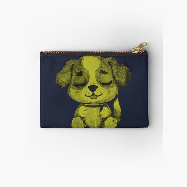 Item preview, Cute Sleepy Puppy Holding Mug designed and sold by kinpirks.