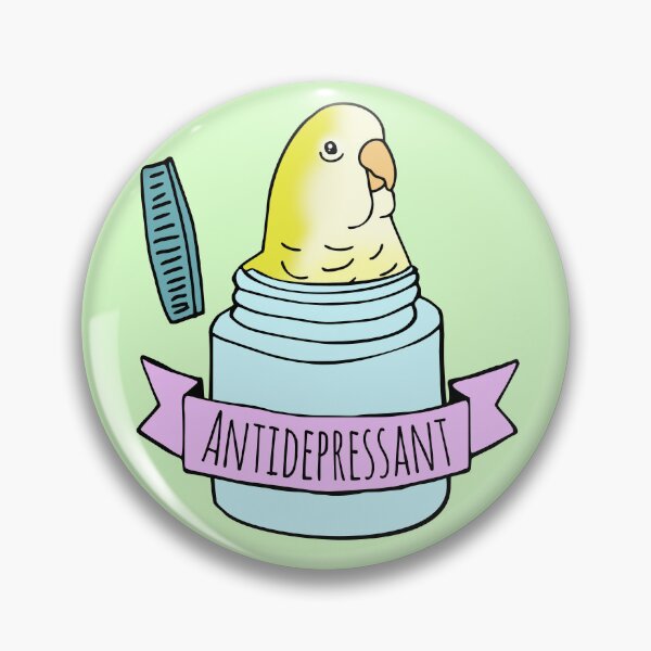 Item preview, Antidepressant Yellow Quaker Parrot designed and sold by FandomizedRose.