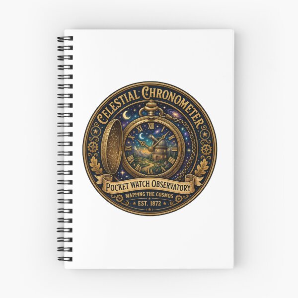 Item preview, Celestial Chronometer | Pocket Watch Observatory | Vintage Astronomy Fantasy designed and sold by MrDev.