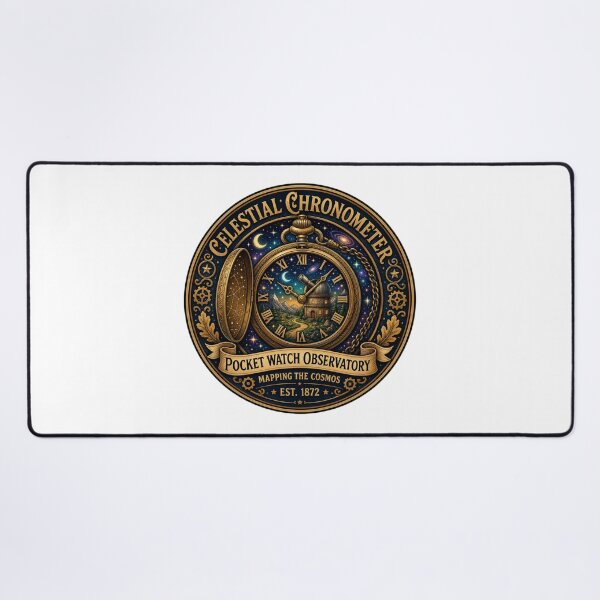 Item preview, Celestial Chronometer | Pocket Watch Observatory | Vintage Astronomy Fantasy designed and sold by MrDev.