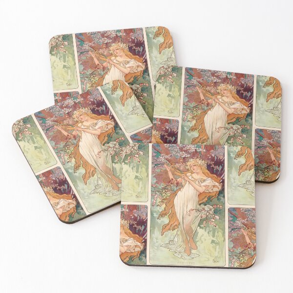 Item preview, Spring Maiden With Harp of Birds designed and sold by artofuniverse.