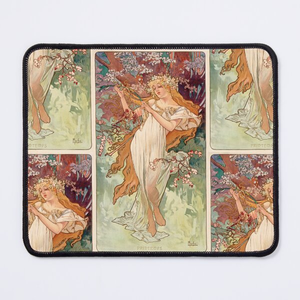 Item preview, Spring Maiden With Harp of Birds designed and sold by artofuniverse.