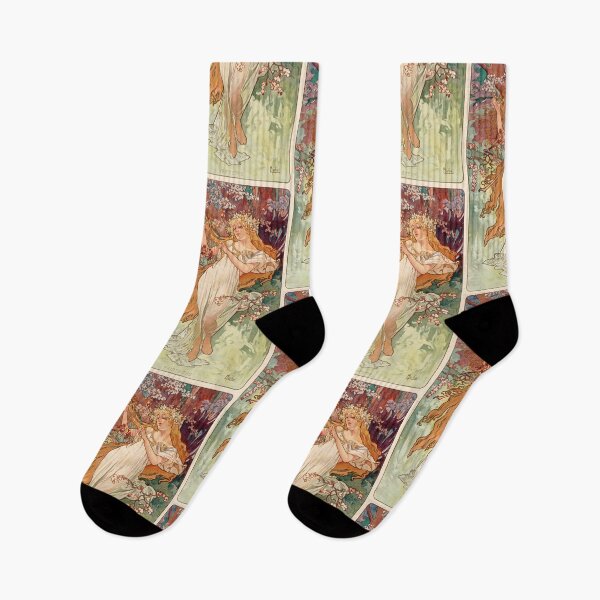 Item preview, Spring Maiden With Harp of Birds designed and sold by artofuniverse.