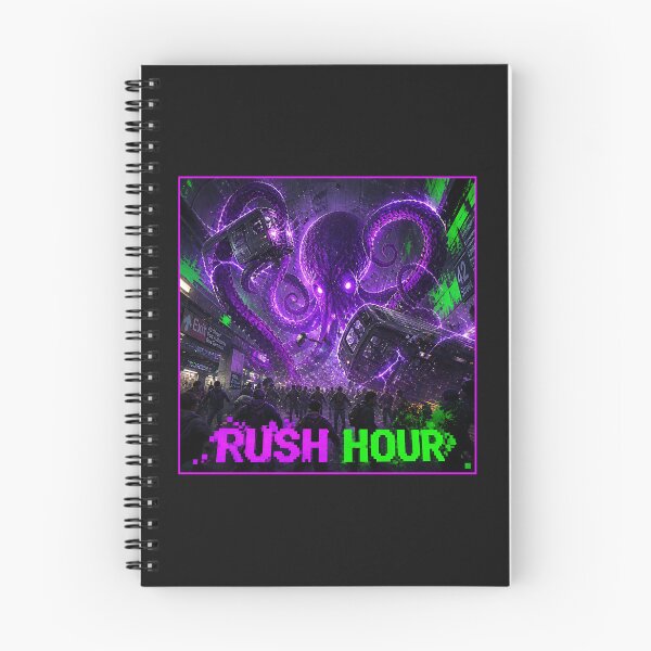 Item preview, Rush Hour Kaiju - Retro Synthwave Kraken Cyberpunk designed and sold by RareVisuals.