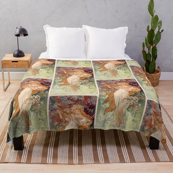 Item preview, Spring Maiden With Harp of Birds designed and sold by artofuniverse.