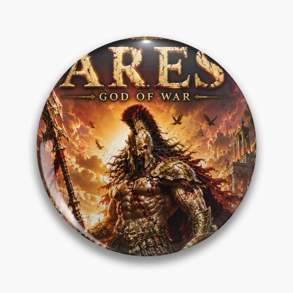 Item preview, Ares God of War | Greek Mythology Collectible Poster | Divine Warrior Fantasy Art | Greek Gods Collection #05 | Slay The Time designed and sold by SLAYTHESPACE.