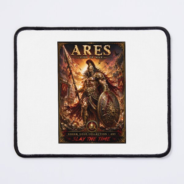 Item preview, Ares God of War | Greek Mythology Collectible Poster | Divine Warrior Fantasy Art | Greek Gods Collection #05 | Slay The Time designed and sold by SLAYTHESPACE.