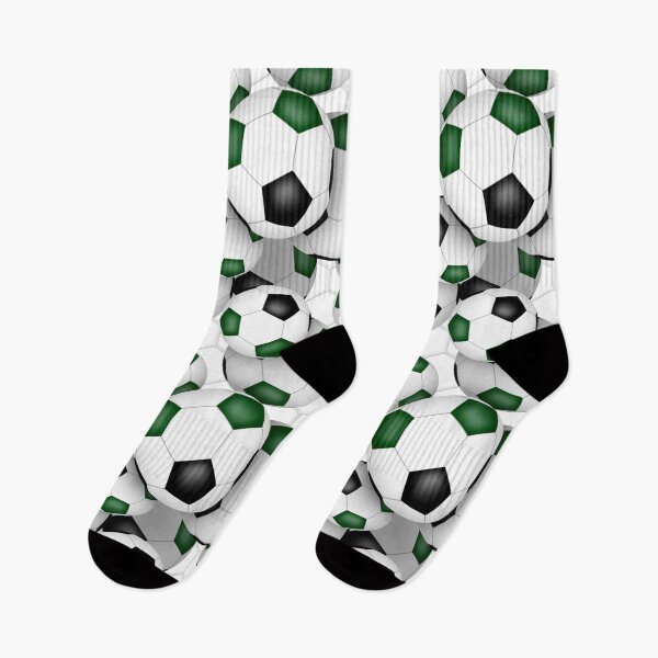Item preview, Soccer balls with goal netting accent pattern - green & black designed and sold by katzdzynes.