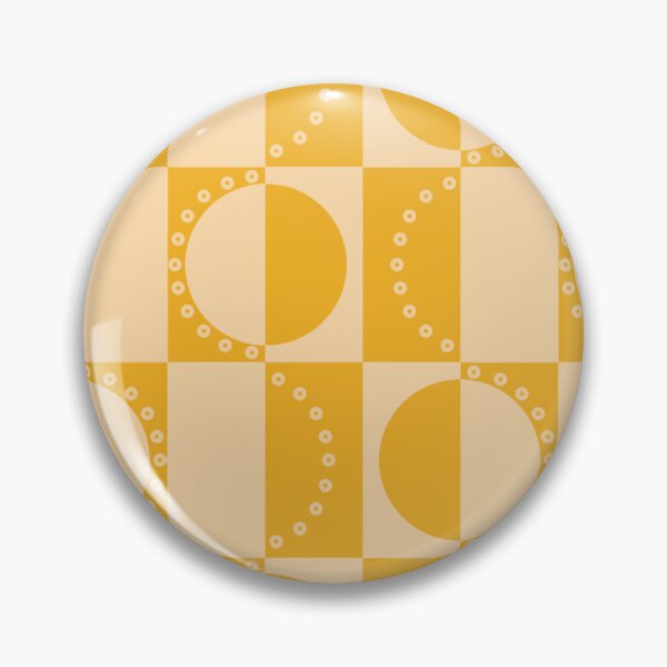 Item preview, Golden Circles – Retro Checkered Pattern Design designed and sold by BuckaBaby.