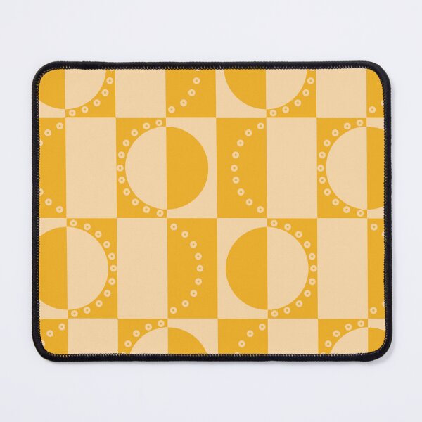Item preview, Golden Circles – Retro Checkered Pattern Design designed and sold by BuckaBaby.
