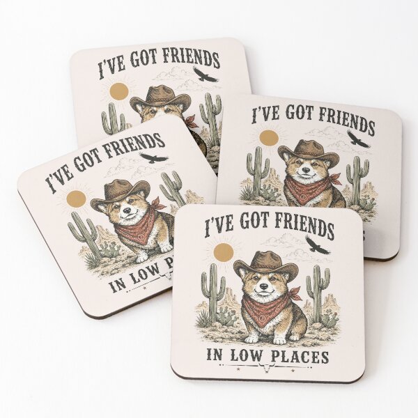 Item preview, Funny Corgi, Corgi Lover, Retro Corgi Mom, Dog, I've Got Friends In Low Places Corgi Dad  designed and sold by Sprinkle12345.