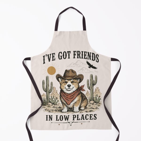 Item preview, Funny Corgi, Corgi Lover, Retro Corgi Mom, Dog, I've Got Friends In Low Places Corgi Dad designed and sold by Sprinkle12345.