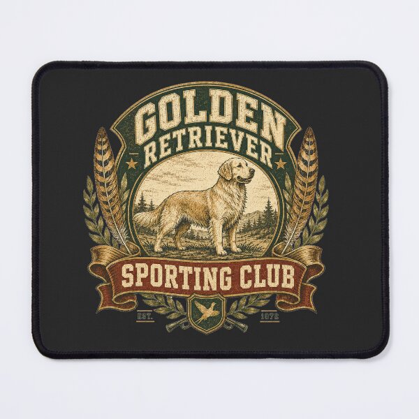 Item preview, Golden Retriever Sporting Club designed and sold by Golden Era Studio.