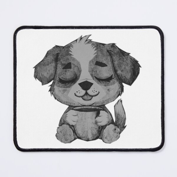 Item preview, Cute Sleepy Puppy Holding Mug designed and sold by kinpirks.