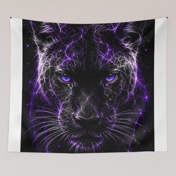 Item preview, Black Panther - Electric Spirit Animals designed and sold by LuluLeb.