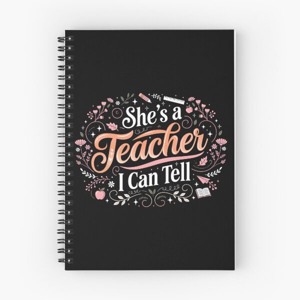 Item preview, She's a Teacher I Can Tell Floral Typography designed and sold by DariaOltes.