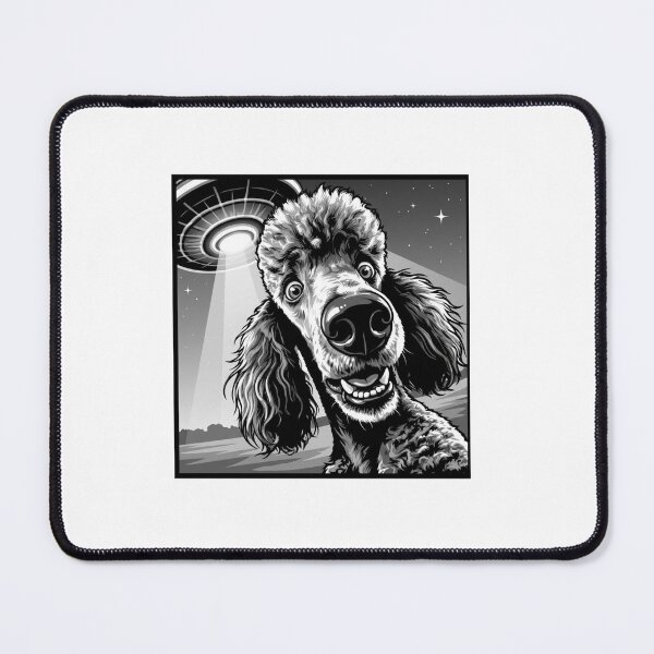 Item preview, Poodle UFO Encounter Funny Alien Abduction Dog designed and sold by SiarheiYur.