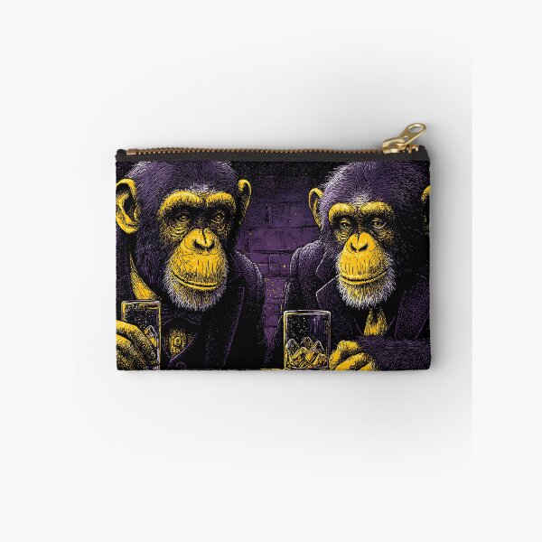 Item preview, Two Monkeys Dressed in Suits Enjoying Drinks Together designed and sold by Artessie.