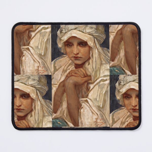 Item preview, Young Woman in White Turban designed and sold by artofuniverse.