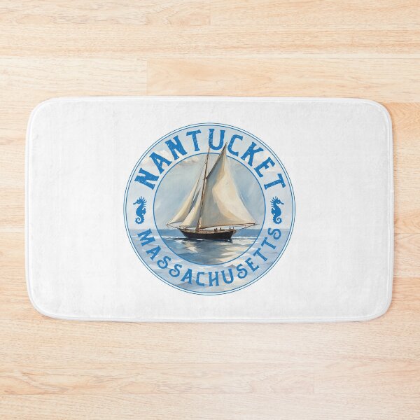 Item preview, Nantucket Massachusetts Vintage Sailboat Design designed and sold by Futurebeachbum.