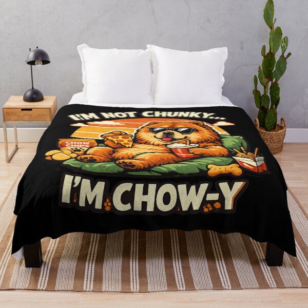 Item preview, Funny Chow Chow Dog Lover – I'm Not Chunky I'm Chow-y designed and sold by SidTastic .