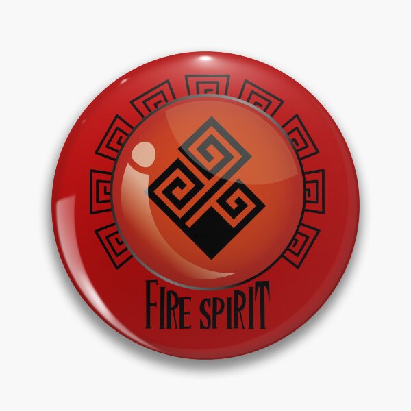 Item preview, Fire element spirit logo designed and sold by Konopikyu.