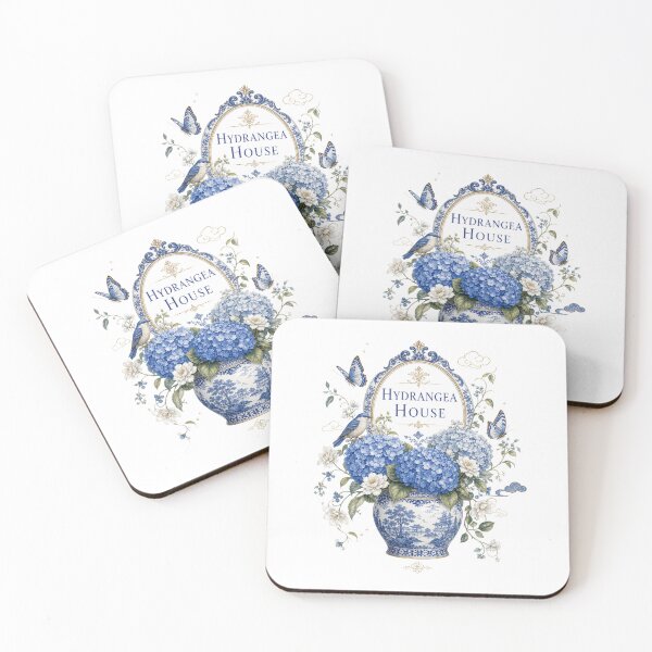 Item preview, Hydrangea House Blue Chinoiserie Vase | Elegant Hydrangea Floral Art designed and sold by Fernhaven.