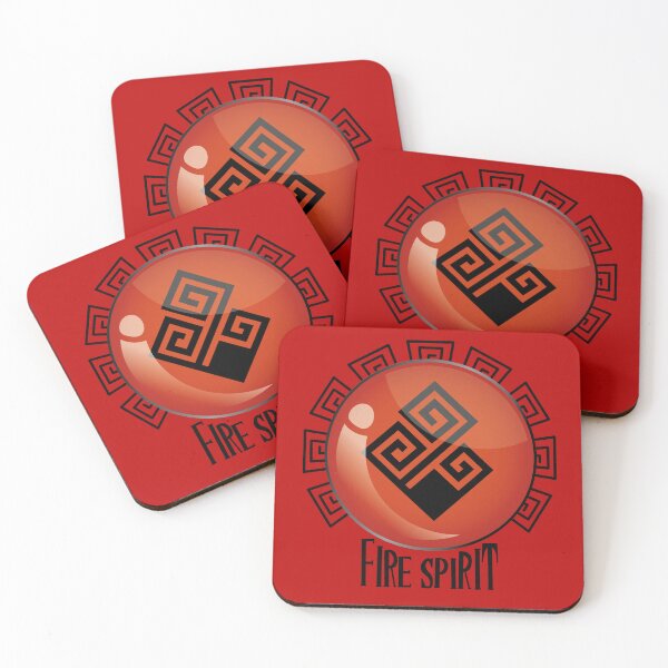 Item preview, Fire element spirit logo designed and sold by Konopikyu.