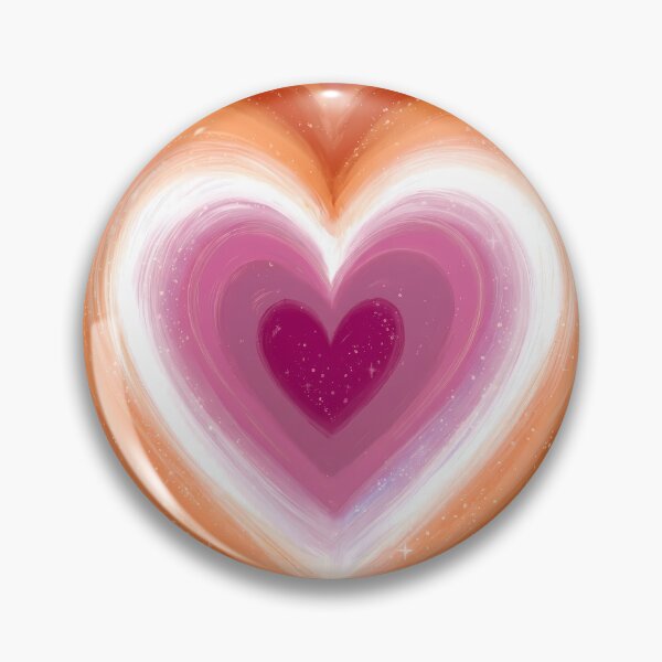 Item preview, Lesbian Pride Heart – Dreamy Lesbian Flag Gradient Heart designed and sold by Cannaxes Studio.