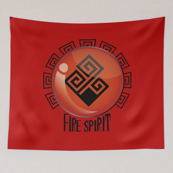 Item preview, Fire element spirit logo designed and sold by Konopikyu.