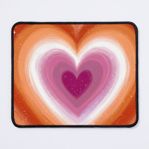 Item preview, Lesbian Pride Heart – Dreamy Lesbian Flag Gradient Heart designed and sold by Cannaxes Studio.