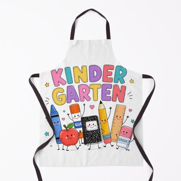 Item preview, Kinder Garten Squad Cute Crayon Pencil Eraser Glue Ruler Cartoon Back To School designed and sold by VGAfanatic.