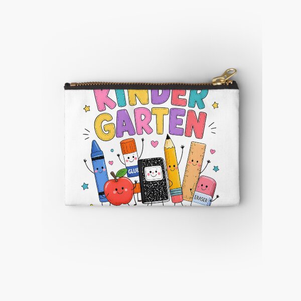 Item preview, Kinder Garten Squad Cute Crayon Pencil Eraser Glue Ruler Cartoon Back To School designed and sold by VGAfanatic.