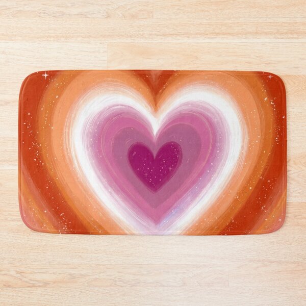 Item preview, Lesbian Pride Heart – Dreamy Lesbian Flag Gradient Heart designed and sold by Cannaxes Studio.